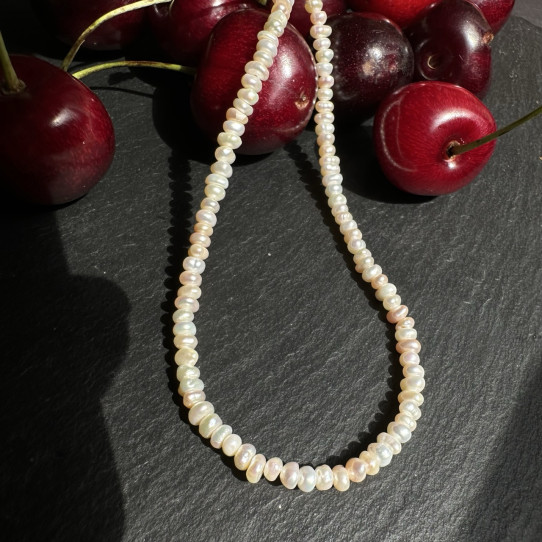 Choker Pearl natural